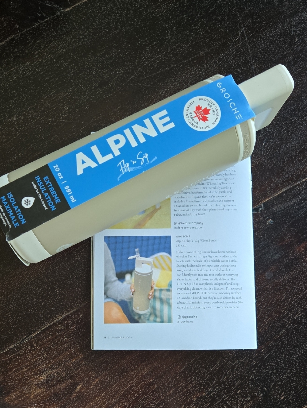 Jilly Box Alpine Insulated Water Bottle